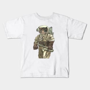 Space Cat with Saxophone Kids T-Shirt